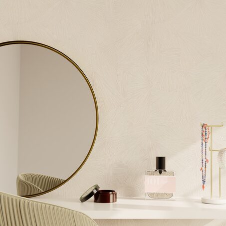 Papier peint intissé YANG coloris blanc