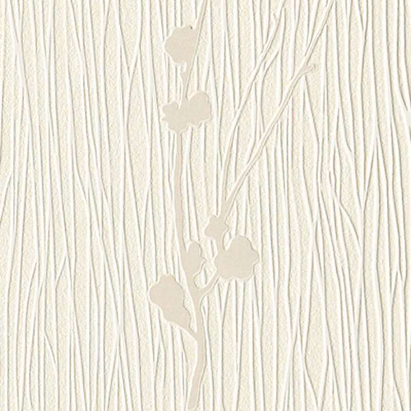 Papier peint vinyle LISMORE coloris blanc - 4MURS