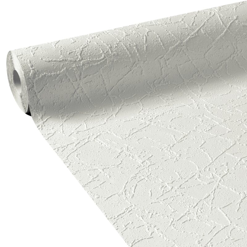 Papier peint vinyle STARTER coloris blanc - 4MURS