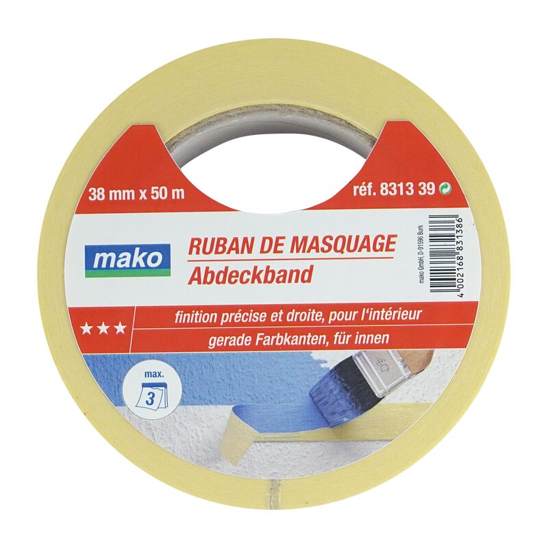 Ruban 50mm x 50 m de masquage pas cher 