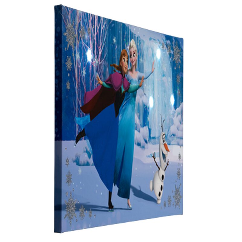 Toile lumineuse LED REINE DES NEIGES 50 x 30 cm - 4MURS