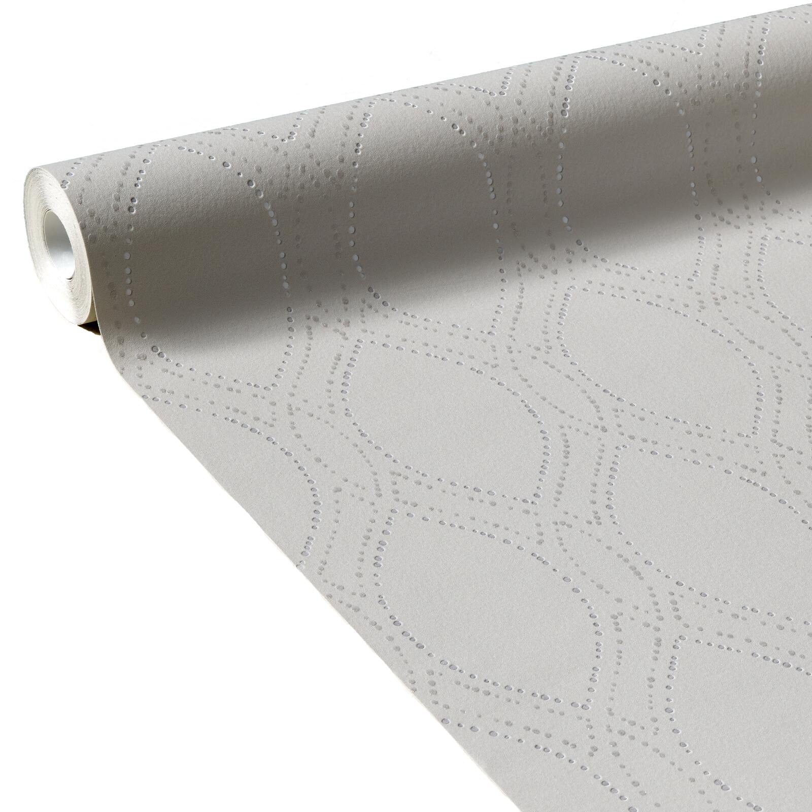 Papier peint intissé DALILA coloris Gris clair - 4MURS