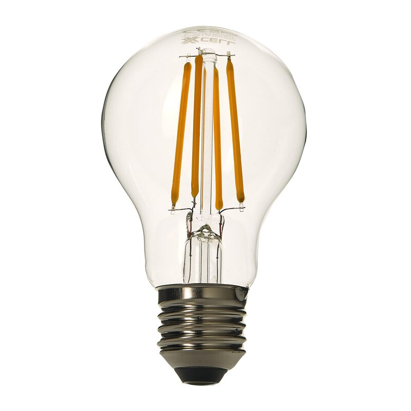 Ampoule LED SPHERE 60W E27 lumière chaude coloris jaune 8 x 5 cm