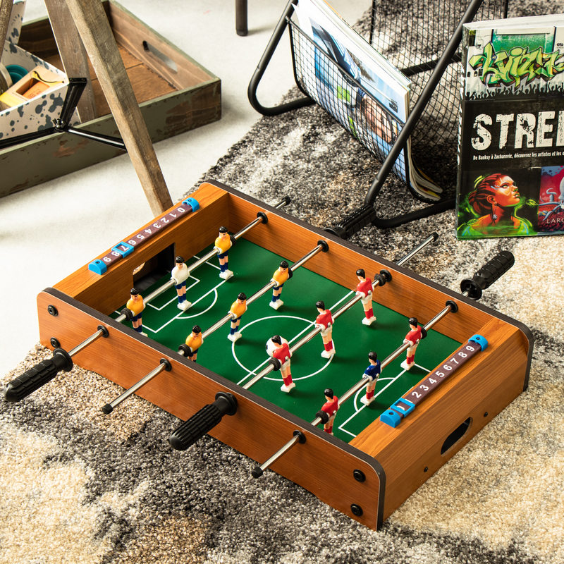 Jeu de foot à la maison : Babyfoot de bureau - 20,95 €