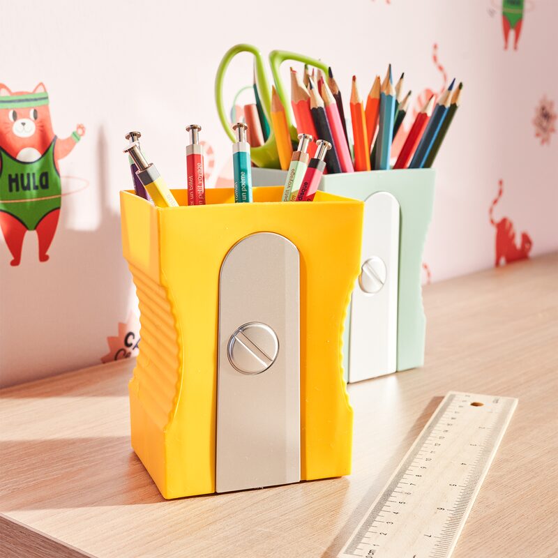 Balvi Pot à crayons TAILLE CRAYON coloris jaune - 4MURS