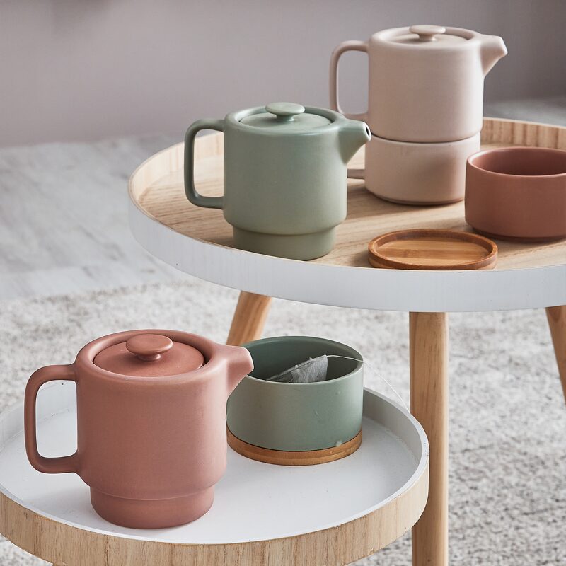 Théière égoïste solitaire céramique originale colorée théière avec tasse  fait main artisanale - Un grand marché