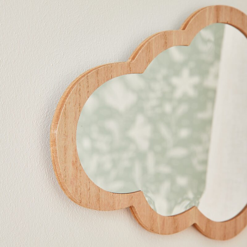 Miroir Mural Enfant nuage 40cm Naturel à Prix Carrefour