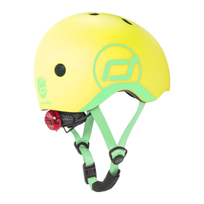 Casque de sécurité enfant pour porteur, trottinette ou vélo Jaune