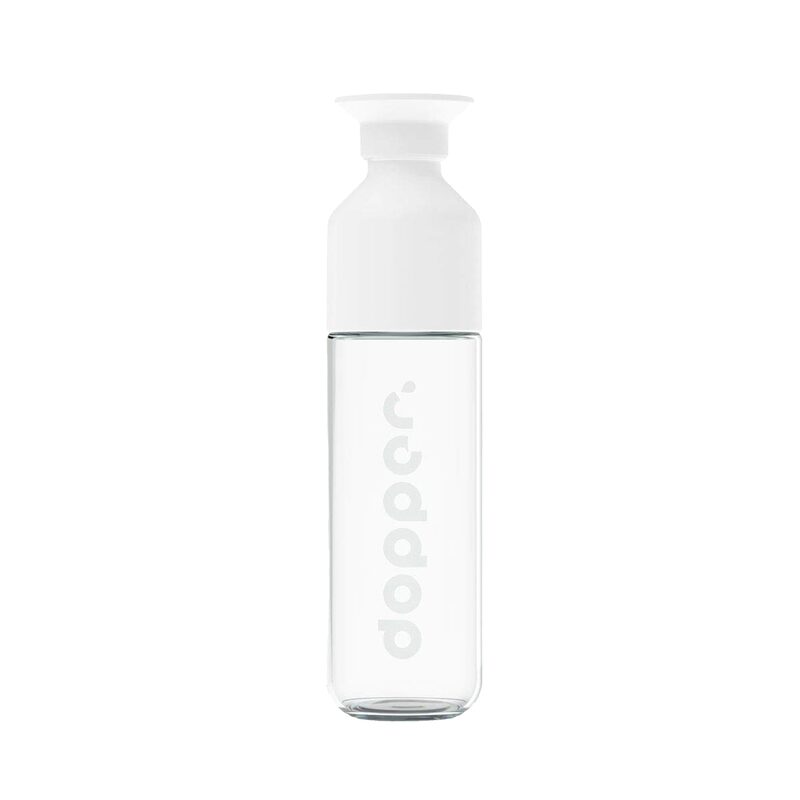 Gourde en verre isotherme de 450 ml, avec verre à pieds intégré