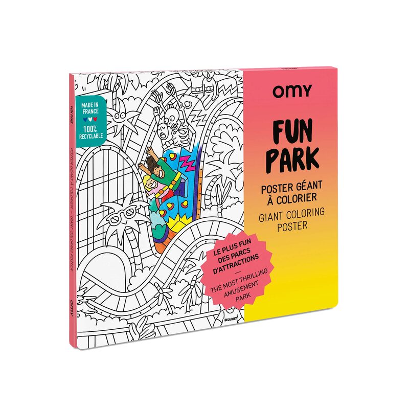 OMY Coloriage POSTER FUN PARK - 4MURS