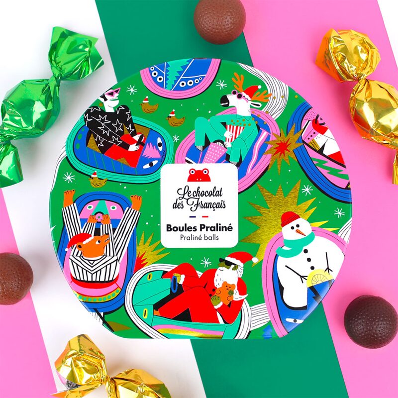 Le chocolat des Français Coffret PAPILLOTE NOËL - 4MURS