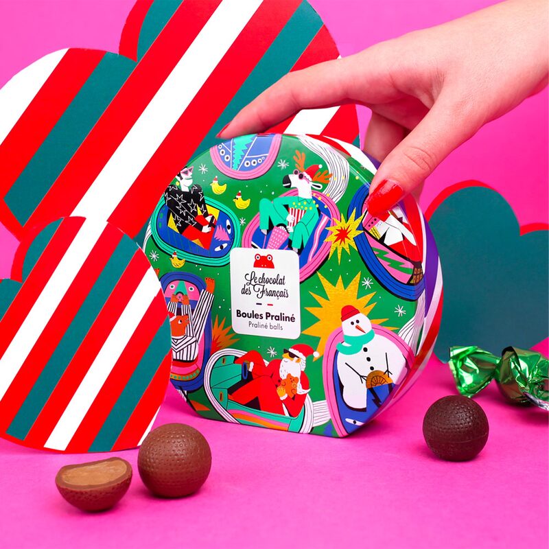 Le chocolat des Français Coffret PAPILLOTE NOËL - 4MURS