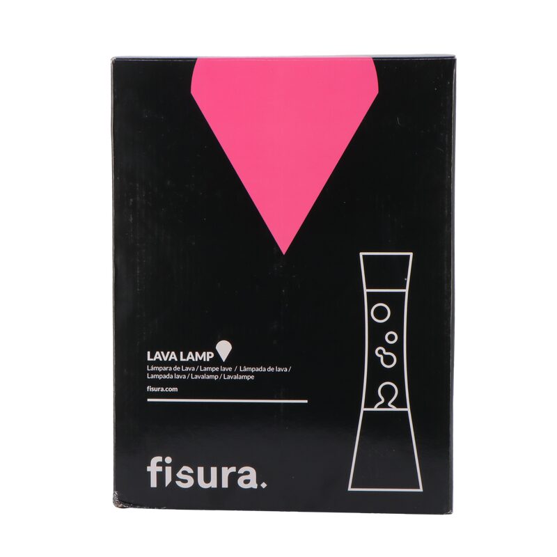 Fisura Lampe à lave LAVA PINK coloris rose 39,5 x 11 cm - 4MURS